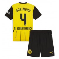 Borussia Dortmund Nico Schlotterbeck #4 Koti Peliasu Lasten 2024-25 Lyhythihainen (+ Lyhyet housut)